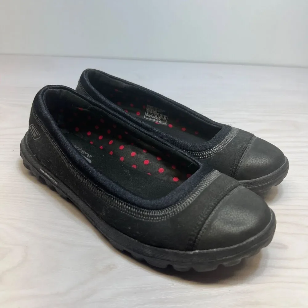 Women's Skechers On the Go Size 6 13655‎ Black Ballet Flats Shoes